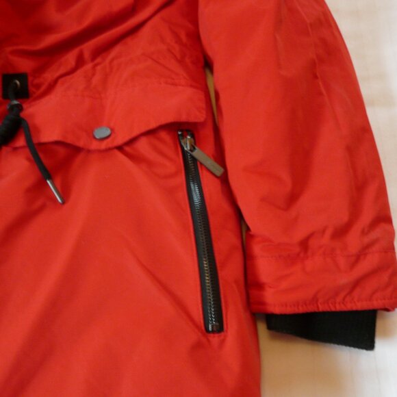 Superdry Ladies Red Winter Parka  Coat 12 - Picture 7 of 16